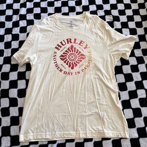 Hurley Cream Graphic T-Shirt
